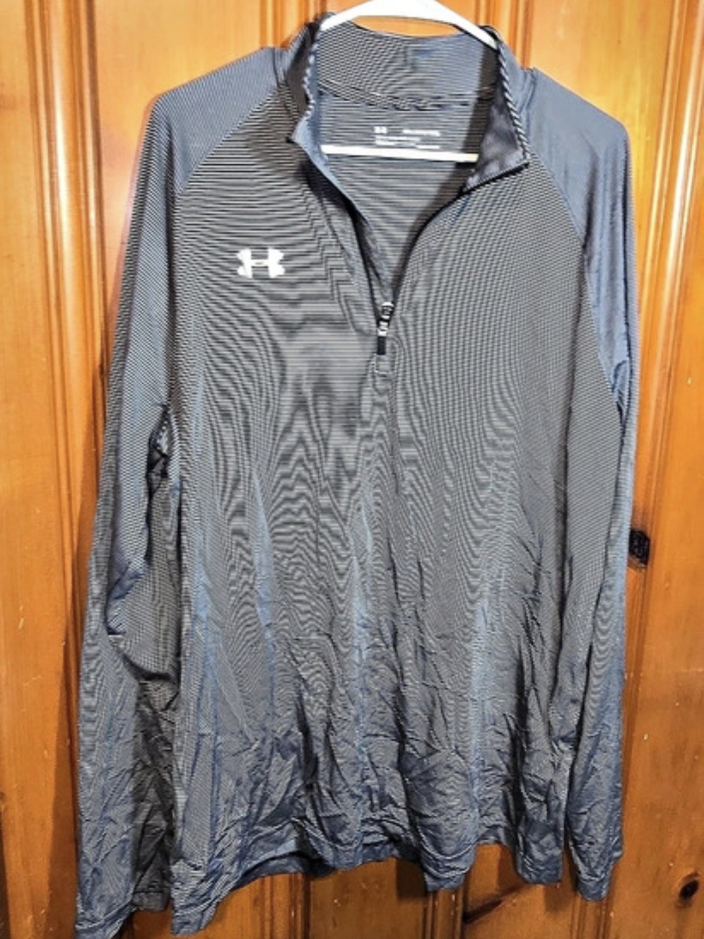 Under Armour HeatGear Striped 1/4 Zip Pullover Men's Size 2XL